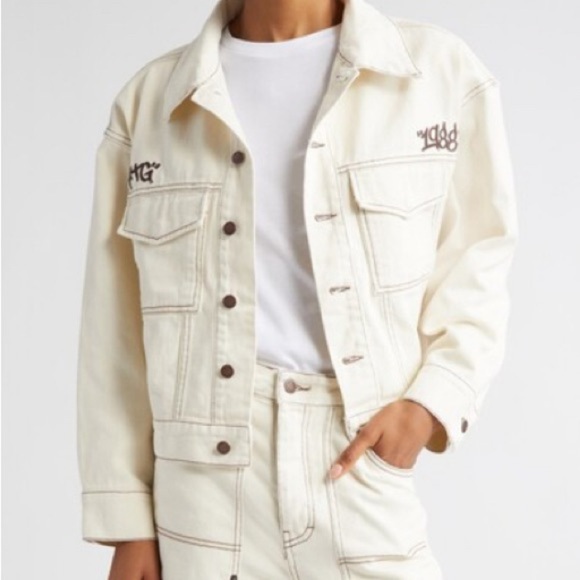 Honor The Gift Denim Carpenter Jacket in Bone Size 2XL NWT - Picture 1 of 12